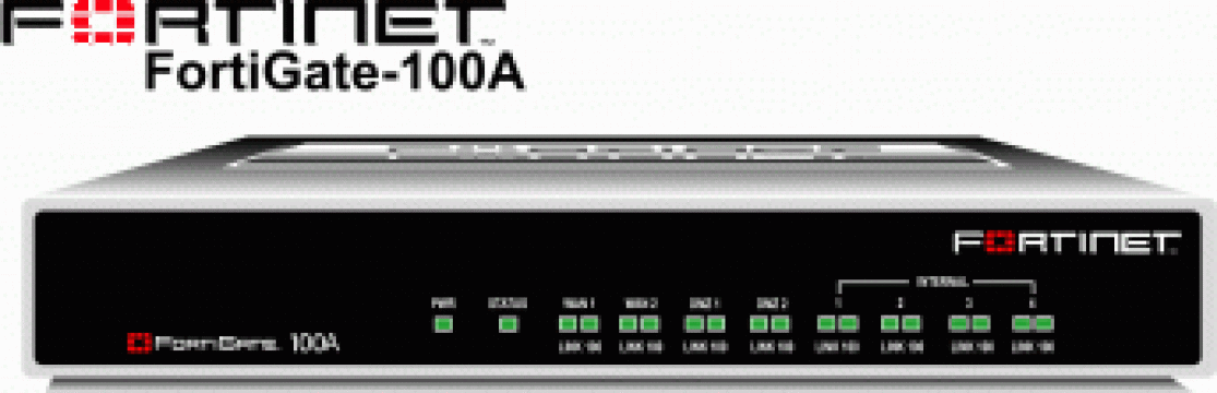 Router firewall FortiGate 100A de la Sc Netsafe Solutions Srl