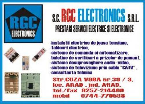 Echipamente electrice si electronice de la RGC Electronics