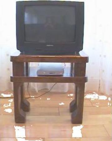 Masuta pentru televizor cu suport DVD din lemn masiv de la Sc Bonsai Wood Srl
