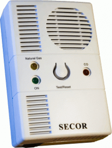 Detector dual (gaz metan si monoxid) Secor 2000 de la Sc Primatech Srl
