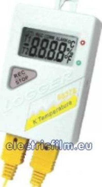 Inregistrator temperatura cu 2 senzori K 8378