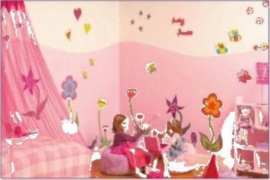 Kit decoratiuni camera bebe - flori