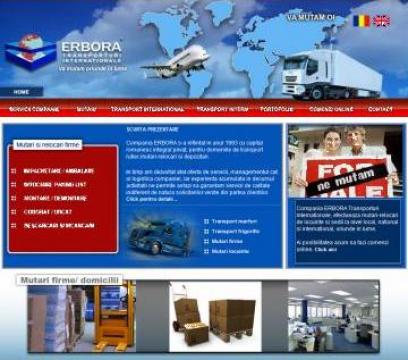 Realizare website-uri pentru firme de transport din Romania de la AS Design Srl