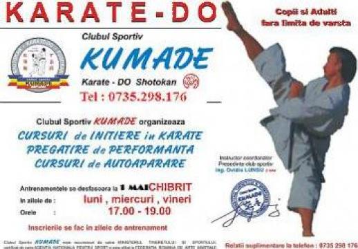 Cursuri karate de la Kumade