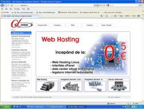 Web hosting shared de la Alfa Web Srl.