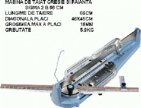 Masina de taiat gresie si faianta Sigma Tecnica 66cm 2B3 de la Mgm Distributie Srl