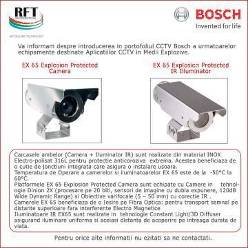 Echipamente destinate aplicatiilor CCTV in medii explozive de la Rft Alarms Srl