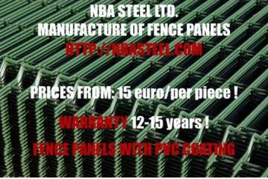 Panouri gard, Fence panels with PVC coating de la Nba Steel Ltd.