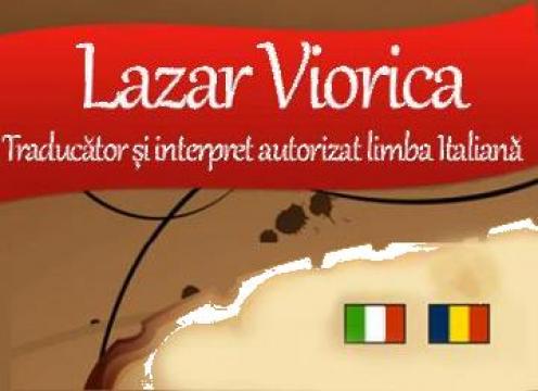Traduceri italiana Arad de la Lazar Viorica - Traducator Autorizat Limba Italiana