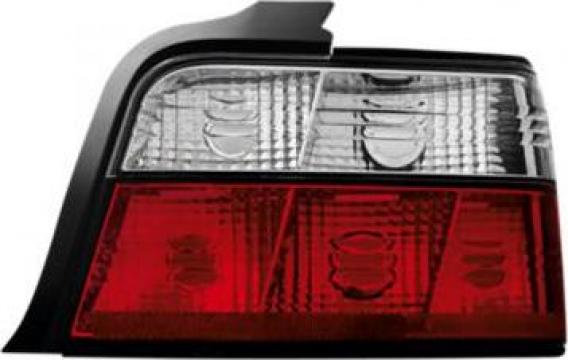 Stopuri BMW E36 Limousine rosu/cristal - RB11