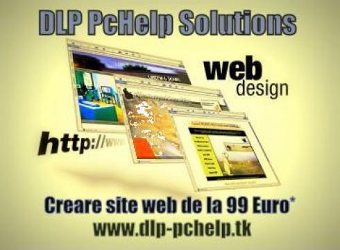 Servicii creare site web de la Dlp PcHelp Solutions