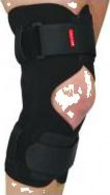 Orteza de genunchi mobila cu articulatie mobila de la Ortomedical Plus Srl.