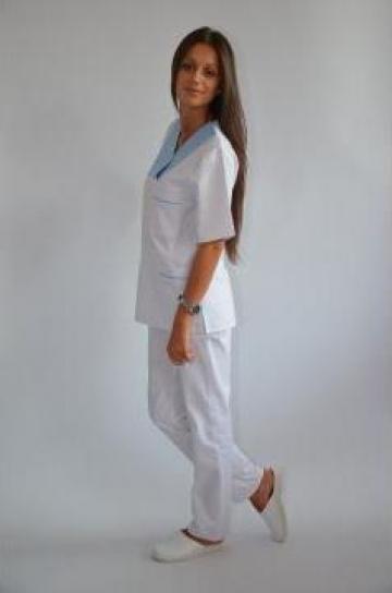 Pantaloni medicali alb, color de la Instinto By Emi