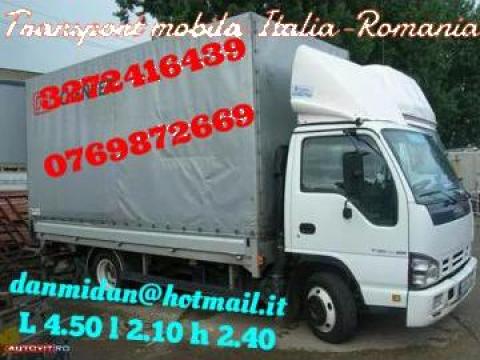 Transport mobila Italia - Romania