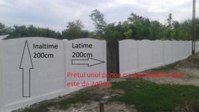 Gard beton prefabricat de la PFA Pica Marian Ionut