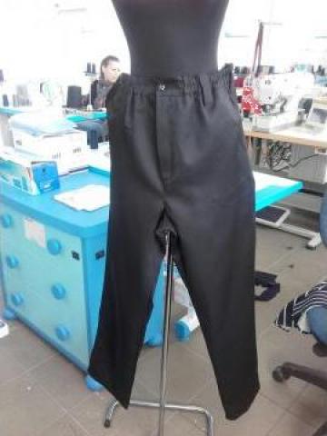 Pantalon de paza negru tercot de la Blue Textile Atelier