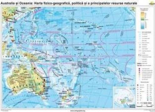 Harta Australia si Oceania
