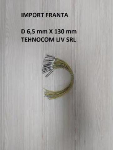 Rezistenta tub D 6,5mm, L 130mm, P 125, 250, 400 de la Tehnocom Liv Rezistente Electrice, Etansari Mecanice