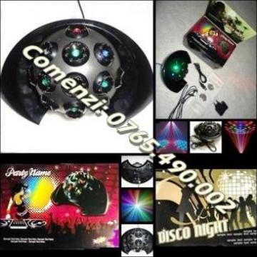 Joc de lumini magice, casa party, muzica USB, DJ bar club de la Cieaura