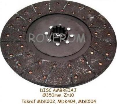 Disc ambreiaj Takraf MDK404, MDK504 (350mm, Z=10) de la Roverom Srl