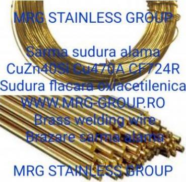 Sarma sudura alama CuZn40Si, vergele brazare flacara oxigaz de la MRG Stainless Group Srl