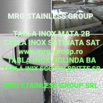 Tabla inox 2mm otel inoxidabil 2B, inox BA, inox SAT inox SB de la MRG Stainless Group Srl