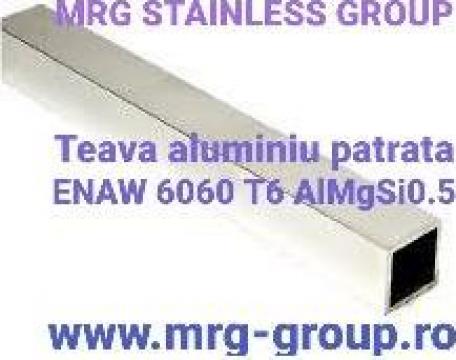 Teava aluminiu patrata 25x25x2mm de la MRG Stainless Group Srl