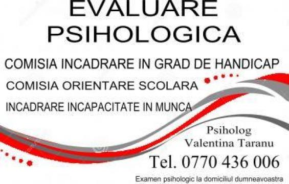 Evaluare clinica de la Cabinet Individual De Psihologie Valentina Taranu
