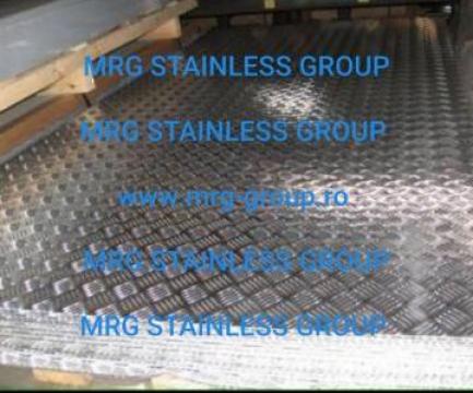 Tabla aluminiu striata Quintett 2.5x1250x2500mm antiderapant de la MRG Stainless Group Srl