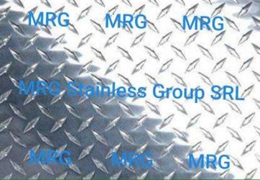 Tabla aluminiu striata Quintett 4x1500x3000mm antialunecare de la MRG Stainless Group Srl
