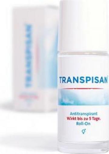 Antiperspirant Transpisan, 2 flacoane roll-on x 50ml de la Genmark Trading Srl