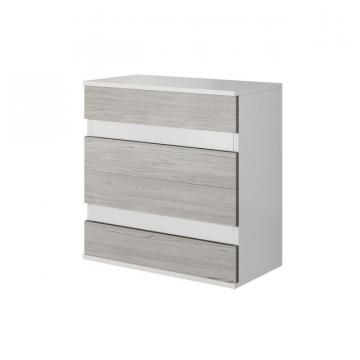 Comoda Valentin, alb, 90x90x43 cm, 4 sertare de la CB Furniture Srl