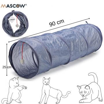 Tunel de joaca pentru pisici, lung, 90 cm