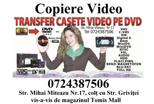 Transfer casete video pe DVD sau stick in Constanta de la Magic Image