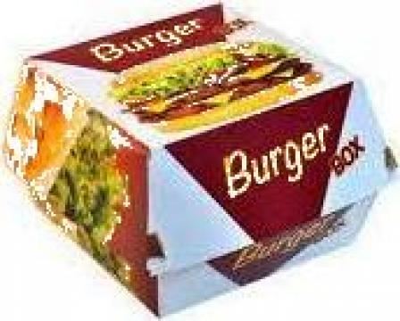 Cutii carton hamburger mari
