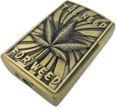 Bricheta - zippo, 3D relief, metalica, the need for weed