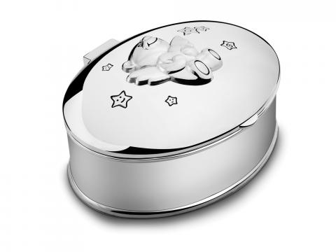 Casetuta argintata - cadou pentru botez - - colectia Twinkle de la Luxury Concepts Srl