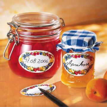 Etichete ovale de uz casnic-fructe de la Plasma Trade Srl (happymax.ro)