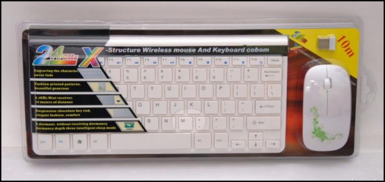 Kit tastatura si mouse wireless slim de la Preturi Rezonabile