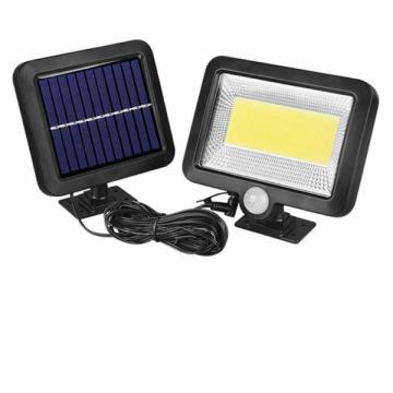 Proiector 10W 128 LED cu senzor de miscare si panou solar de la Www.oferteshop.ro - Cadouri Online