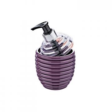 Dispenser plastic sapun lichid 8,3 x 14,5 cm - purpuriu de la Plasma Trade Srl (happymax.ro)