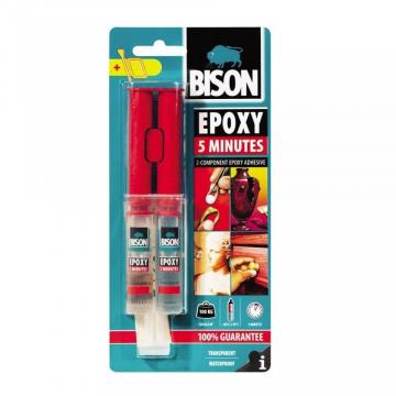 Adeziv rapid bicomponent Bison Epoxy 5minute, 2x12ml