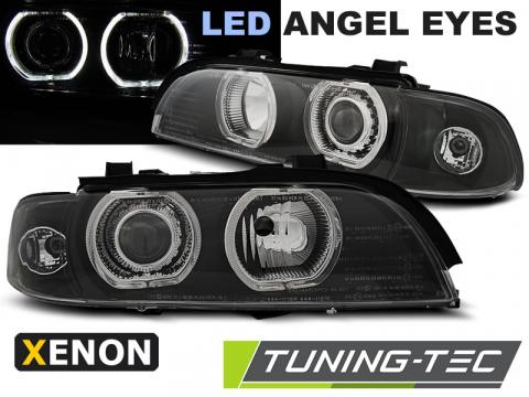 Faruri compatibile cu BMW E39 09.95-06.03 Angel Eyes LED