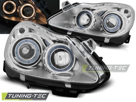 Faruri compatibile cu Opel Corsa D 04.06-11 Angel Eyes crom de la Kit Xenon Tuning Srl