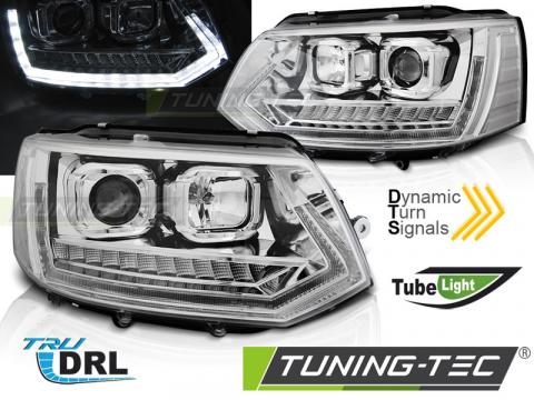 Faruri compatibile cu VW T5 2010-2015 LED Tube Light crom T6