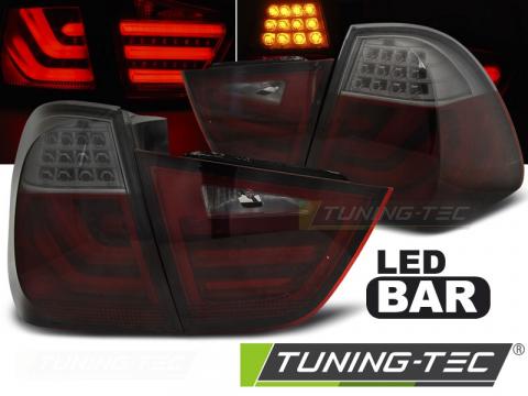 Stopuri LED compatibile cu Bmw E91 09-11 rosu fumuriu LED