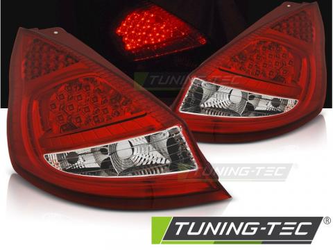 Stopuri LED compatibile cu Ford Fiesta MK7 08-12 HB rosu