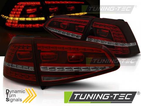 Stopuri LED compatibile cu VW Golf 7 13-17 rosu fumuriu LED de la Kit Xenon Tuning Srl