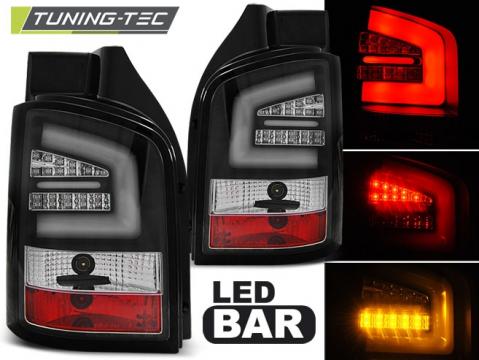 Stopuri LED compatibile cu VW T5 04.10-15 negru LED bar