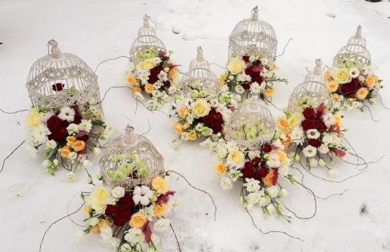 Decoratiuni nunta Zalau - colivii vintage